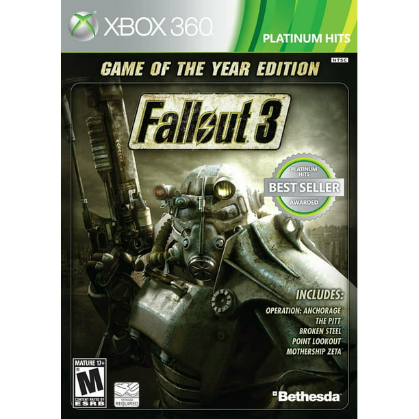 Ruïneren Midden Post impressionisme Fallout 3: Game of the Year Edition for XBOX 360 (Platinum Hits) - Includes  All Five Add-on Packs - Walmart.com