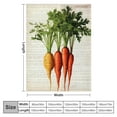 thumbnail image 4 of Pratyus Carrots Soft Cozy Printed Blanket & Throw for All Seasons, Lightweight Anti-Wrinkle Flannel Blanket 60x80in, 4 of 6