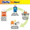 thumbnail image 3 of Hefty ReNew Orange Drawstring Bag for Hard to Recycle Plastics, Made with 20% Post-Consumer Recycled Materials, 20 Count, 3 of 5