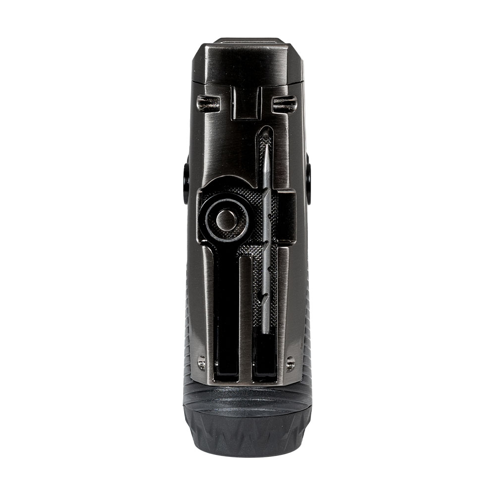 JetLine Regal Triple Torch Lighter with Punch Cutter - Gunmetal