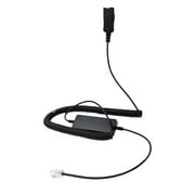 intelligent cord (4ft) for plantronics, addasound headsets | qd to rj9 with quick disconnect | compatible with mitel, nec, aastra, nortel, shortel, allworx, cisco