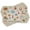 Pale Sepia, variant on Winter Place Mats Set of 4, Dreamy Cold Night a Big Full Moon and Bench Park Stars in The Darkness, Washable Fabric Placemats for Dining Table, Standard Size, White Blue