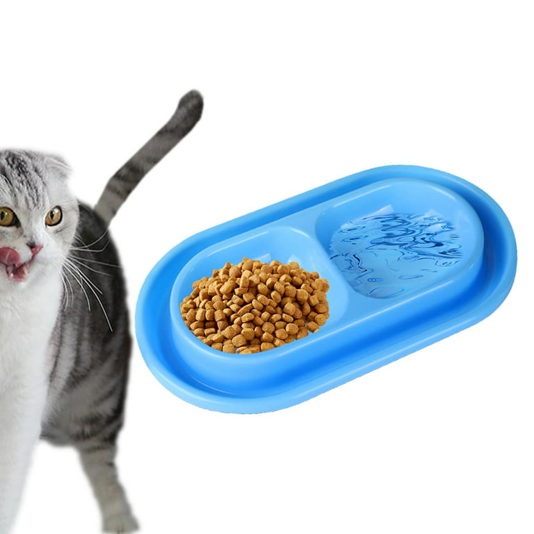 DDMOMMY Elevated Cat Bowls,Wall Mounted Cat Food and Water Dish, Hanging  Cat Food and Water Bowls Set,Raised Cat Food Bowls No Spill with 8.5 oz,  Anti