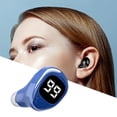 thumbnail image 3 of Invisible F6 Auriculares de un oído 5.2 Auriculares intrauditivos a prueba de sudor para teléfonos de conducción de negocios Carga USB , azul, 3 of 8