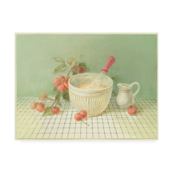 Trademark Fine Art 'Cherries Painting' Canvas Art by Danhui Nai