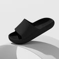thumbnail image 4 of Womens Mens Home Slippers Summer Indoor Open Toe Non-Slip Slides Couple Bathroom Shower Sandals Shoes 2-Black 9-9.5, 4 of 8