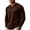 Brown, variant on Delconic Men's Long Sleeve Henley Shirts Casual Cotton Shirt Soft Lightweight Pullover 3-Button Shirt Spring Basic Tops Blue L