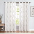 thumbnail image 2 of Cortinas Jinchan Boho de lino para sala de estar, 2 paneles, 244 cm, 2 of 9