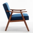 thumbnail image 3 of Soft Velvet and Wood Chair | Ideal for Bedroom Nook, Enhances Room's Aesthetic, 3 of 6