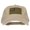Khaki, variant on Subdued American Flag Embroidered Washed Buckle Cap - Khaki OSFM