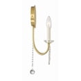thumbnail image 6 of Crystorama Delilah 2 Light Aged Brass Wall Mount - 12.25"W x 16"H x 4.75"D, 6 of 8