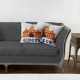 thumbnail image 7 of Ambesonne Circus Throw Pillow Cover 2 Pack, Old Fashioned Retro Tent, 16", Red Yellow White, 7 of 7