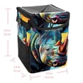 thumbnail image 5 of Rhinoceros Foldable Mini Trash Can for Car with Lid, Leak-Proof, and Hanging Storage Bag - Car Trash Can, 5 of 6