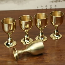 Vintage Brass Wine Glass Drinking Liquor Tumbler Cup Mug for Party Bar 1.7Oz