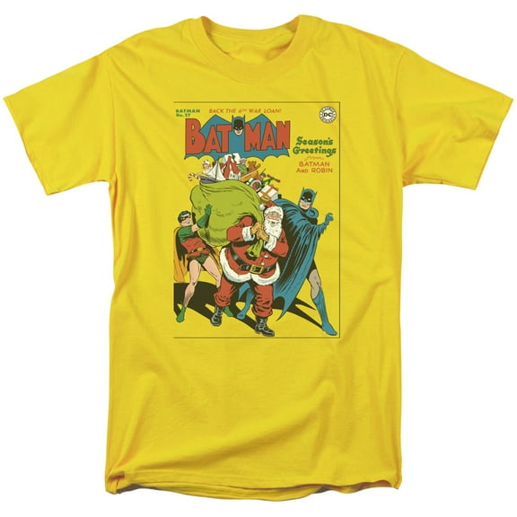 DC Comics Men's Cover No. 27 T-shirt Large Yellow