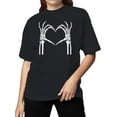 thumbnail image 2 of Skeleton Hand Heart Art Women's T-shirt, 2 of 3