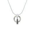 thumbnail image 2 of Delight Jewelry Silvertone London's Big Ben Clock Tower Live Ring Charm Necklace, 18", 2 of 4