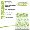 thumbnail image 3 of Bath Kneeler and Elbow Kneeling Rest Pad Set for Baby Bathing – Waterproof Soft Memory Foam Mat Organizer Pockets Quick Drying Foldable Non-Slip for Baby & Toddler Bath Time Toys Sponge Cloth (Floral), 3 of 7