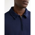 thumbnail image 2 of Free Assembly Men's Quarter Zip Fleece Pullover with Long Sleeves, Sizes S-2XL, 2 of 5