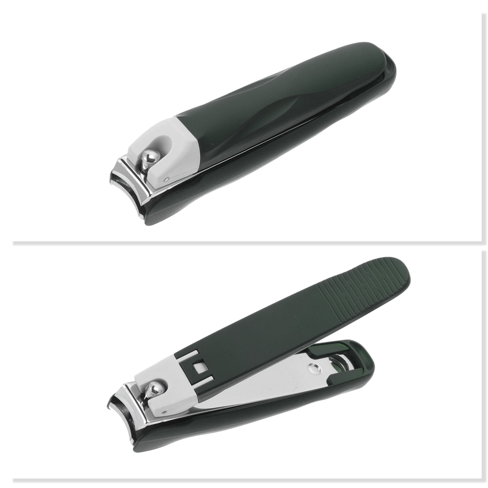 Unique Bargains 1pc Anti-splash Nail Clippers for Easy Nail Trimming Green Large