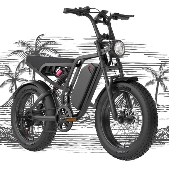 BLUVALL SU8 PRO Electric Bike for Adults, Peak 1500W 35MPH 52V 20Ah Mountain Bicycle, Full Suspension UL2849