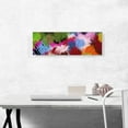 thumbnail image 2 of ARTCANVAS Green Blue Pink Orange Modern Panoramic Canvas Art Print - Size: 36" x 12" (1.50" Deep), 2 of 9