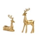 thumbnail image 1 of Estatua de reno, figura de ciervo, estatua de animal, decoración del hogar, resina, alce, estatua de ciervo, alce Oro, 1 of 9