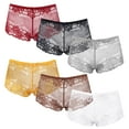 thumbnail image 6 of Curve Muse Women's Pack Of 6 Comfort Sheer Lace Tanga Hipster Boyshorts Panties-PACKM-XL/8, 6 of 7