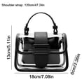 thumbnail image 3 of Bolso de hombro pequeño Jelly para mujer, bandolera cruzada informal para mujer (negro), 3 of 5