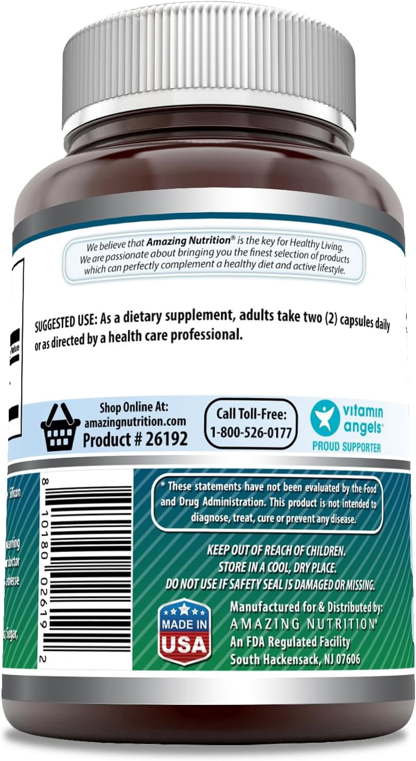 Amazing Formulas NAC (N-Acetyl Cysteine) 1200mg Per Serving 250 Capsules Supplement | Non-GMO | Gluten Free | Made in USA | Pack of 3