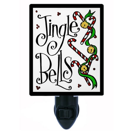 

Christmas Decorative Photo Night Light Plus One Extra Free Switchable Insert. 4 Watt Bulb. Image Title: Tune Jingle Bells. Light Comes with Extra Bulb.