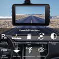 thumbnail image 2 of Dash Cam Front and Rear, Dash Camera for Cars 1080P Full HD Dual Dash Cam with G-Sensor, 3" IPS Screen in Car Camera Front and Rear Super Night Vision,140°Wide Angle Motion Detection Parking Monitor, 2 of 12