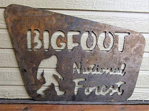 Bigfoot Outdoor/Indoor Sasquatch Mating Season 12 inch by 12 inch metal sign 