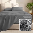 thumbnail image 5 of Bare Home 22" Extra Deep Pocket Sheet Set - Premium 1800 Collection - Ultra-Soft - Full, Gray, 5 of 9