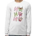 thumbnail image 2 of Puppy Ho Ho Ho Long Sleeve Shirt Unisex 2X-Large White, 2 of 5