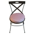 thumbnail image 2 of 16 IN Round 3 IN Thick Plush Velvet Chair Pad Seat Cushion with handle for Bar Stool/Kitchen/Dining Room Chair/Stadium Seat/Portable (Dusty Rose, 2), 2 of 6