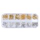 thumbnail image 1 of Soidarity Mujeres Nail Art Studs Niñas Manicura Artesanía Decoración Salón de moda Uña Belleza Decorativa 12 Rejillas Metal con caja Juegos de manicura tipo 5 Soidarity CE014324-05, 1 of 6