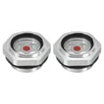 thumbnail image 1 of Unique Bargains Air Compressor Oil Sight Glass, 2 Pack M27*1.5 Aluminum Oil Liquid Level Gauge, 1 of 5