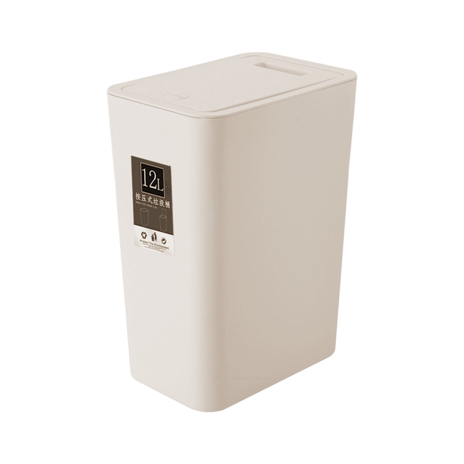 Miogawg Bathroom Trash Can With Lid, Slim Garbage Can, Small Trash Bin Waste Basket For Kitchen, Bedroom, Living Room, Office