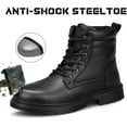 thumbnail image 2 of Mens Steel Toe Boots Womens Safety Waterproof Work Boots, 2 of 7