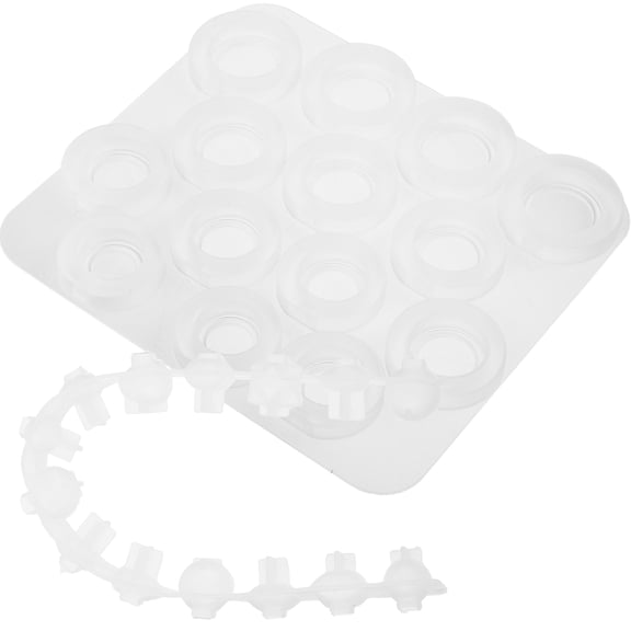 FRCOLOR  Gemstone Making Mold Epoxy Resin Molds Silicon Shaped Key White