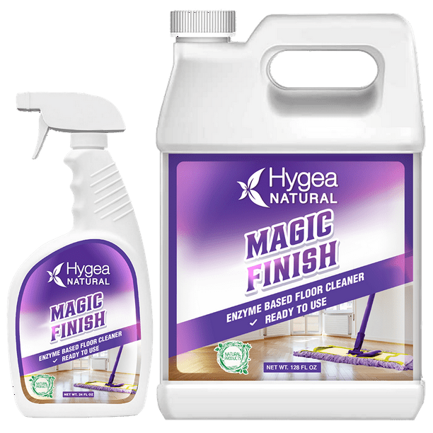 Hygea Natural Magic Finish Natural EnzymeBased no rinse Floor Cleaner eats away grease buildup