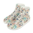 thumbnail image 6 of Psesaysky High-top Barefoot Shoes Lace-Up Casual Shoes for Women and Girls Minimalist Zero Drop Shoes Comfortable Floral Sneakers, 6 of 8