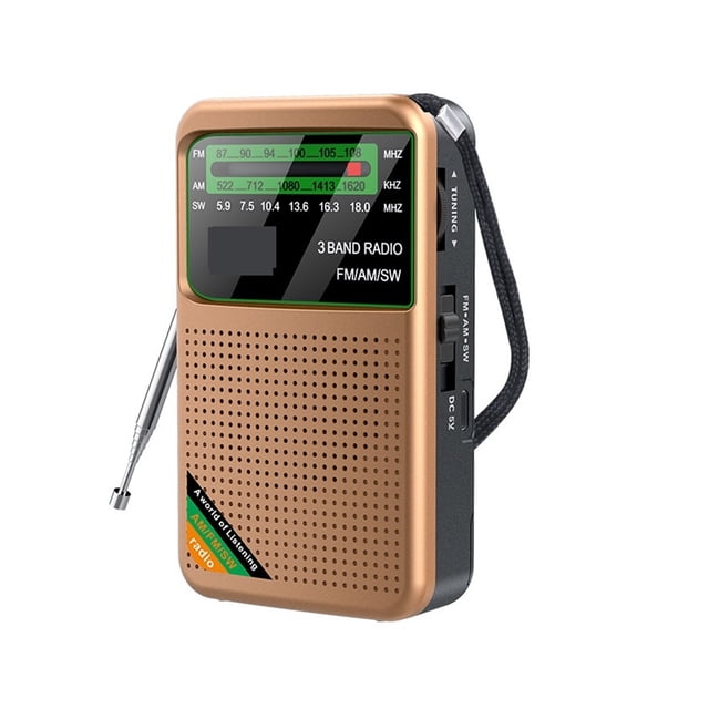 All-Band Multi-Function Radio with Auto Tuning, Full-Spectrum Channels, and Digital Display for Enhanced Listening Experience, for Home, Travel, and Emerncy Use ,Handy Bright