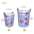 thumbnail image 3 of Balery coffee love cup winter Cesta de ropa redonda con asas, impermeable, independiente, para ropa, juguetes, dormitorio y familia-Small, 3 of 6