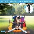 thumbnail image 6 of SereneLife Giant Platform Swing 67” Mega Swinging Kids Outdoor Glider, 6 of 8
