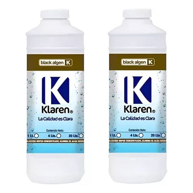 Desinfectante Para Alberca Klaren Black Algen 0.946 Litros 2pz