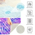 thumbnail image 6 of RMDQTR 16" × 24" Rectangle Shape Bathroom Rugs Plush Toilet Base Mat Soft Rugs Non Slip Absorbent Pink and Blue Pastel Tiedye, 6 of 9