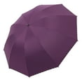 thumbnail image 2 of SeekLGT Large Golf Umbrella with Windproof Vented Double Canopy, UPF 50+ purple Coating, Heavy Duty Rain and Sun Protection, Automatic Open Close, 1pc, 2 of 9