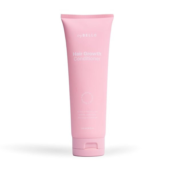 Acondicionador para el crecimiento del cabello Trybello | Hidratación profunda y fortalecimiento para cabello más grueso | Extracto de cúrcuma y urucum de aloe vera | Fórmula vegana antirotura sin sul